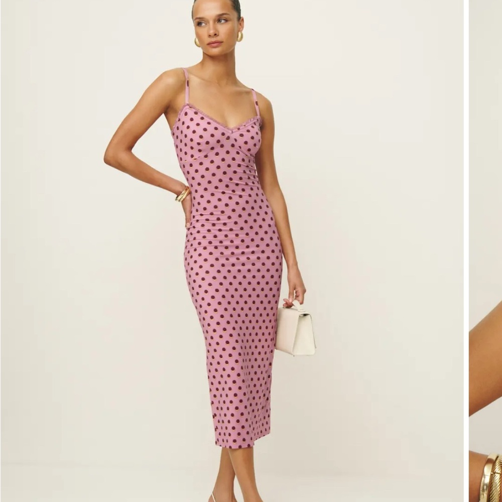 Reformation midi knit dress